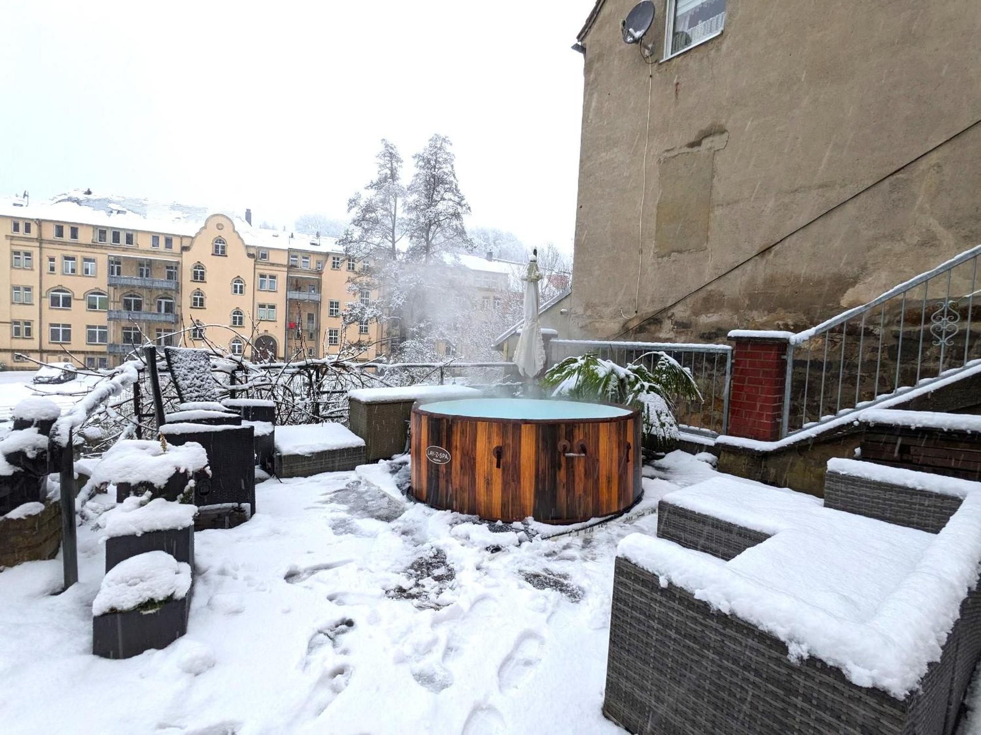 F1 - Urlaubsmagie - Helle Wohnung Mit Sauna & Pool & Whirlpool Sebnitz Exteriér fotografie
