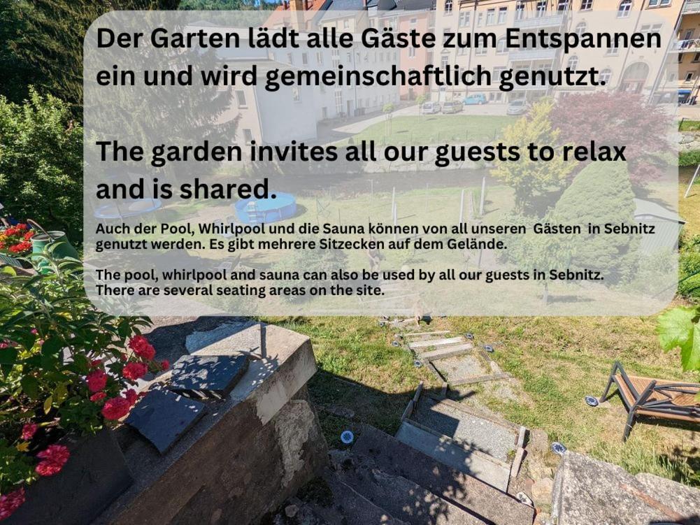F1 - Urlaubsmagie - Helle Wohnung Mit Sauna & Pool & Whirlpool Sebnitz Exteriér fotografie